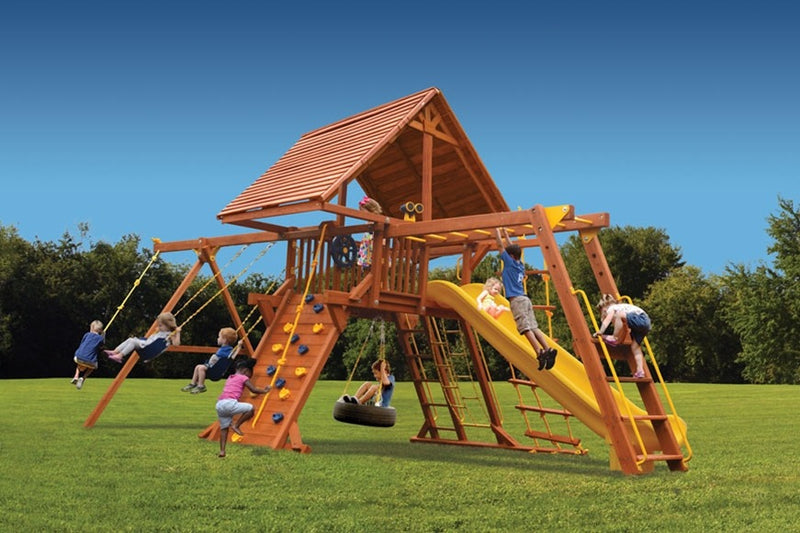 Turbo Deluxe Playcenter Combo 3 w/Wood Roof