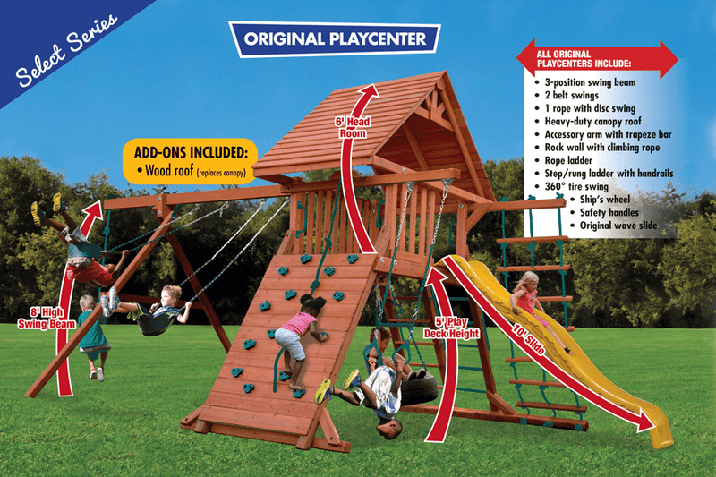 Original Playcenter Combo 2 w/ Wood Roof