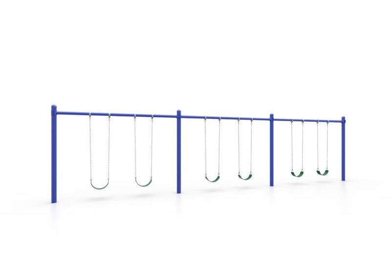 5′ Single Post Swing – 8ft 3 bay