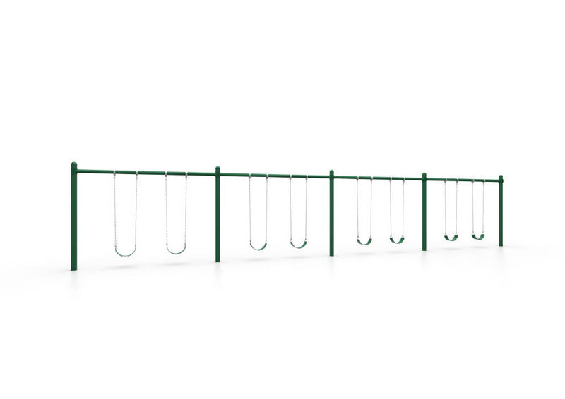 5′ Single Post Swing – 8ft 4 bay