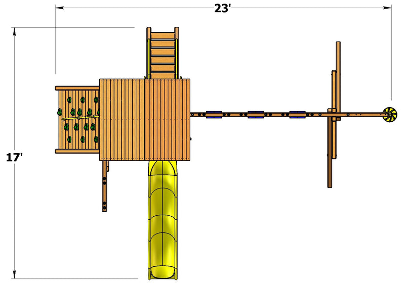 Deluxe Fort w/ Playhouse