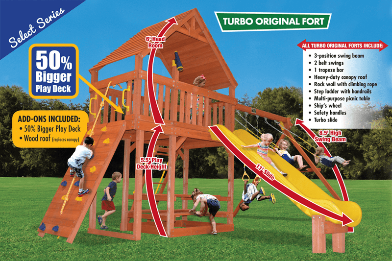 Turbo Original Fort Combo 2 XL with Wood Roof