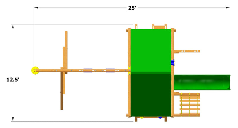 Deluxe Playcenter Combo 2- Green Machine