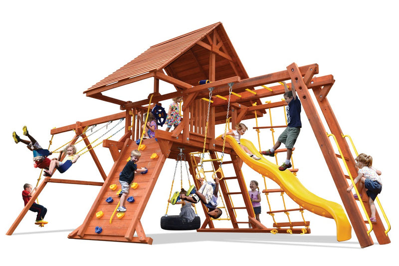 Deluxe Playcenter Combo 3 w/ Wood Roof