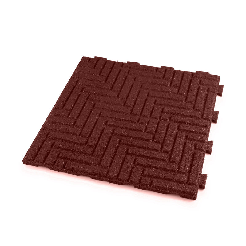 Herringbone Interlocking Rubber Paver Tile