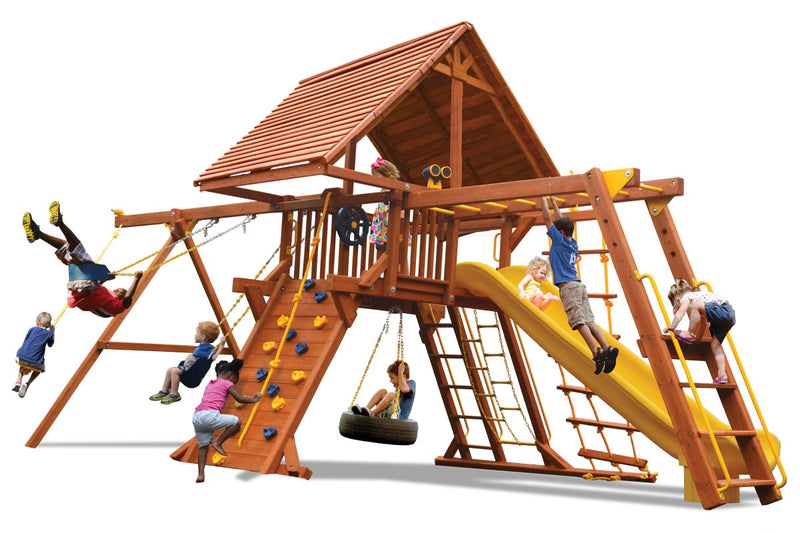 Turbo Deluxe Playcenter Combo 3 w/Wood Roof