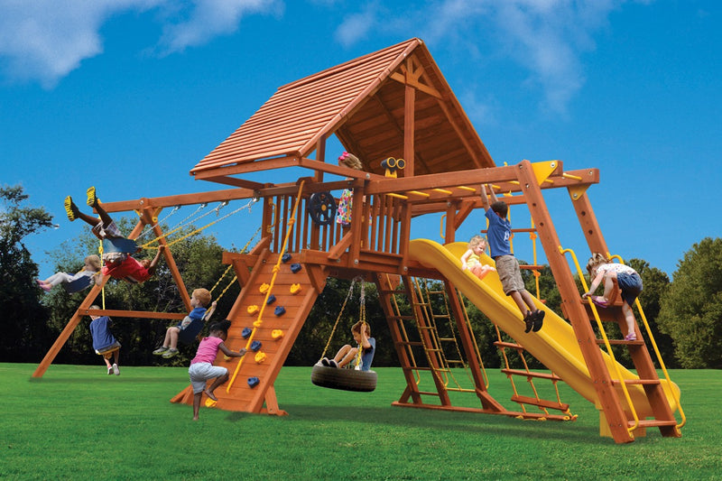 Turbo Deluxe Playcenter Combo 3 w/Wood Roof