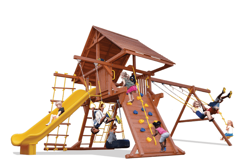 Turbo Deluxe Playcenter Combo 2 w/Wood Roof
