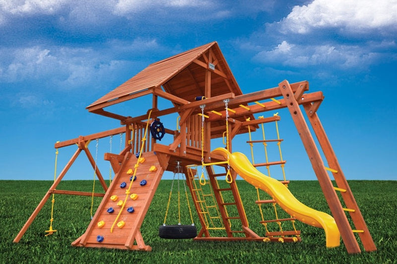 Deluxe Playcenter Combo 3 w/ Wood Roof