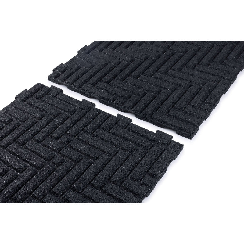 Herringbone Interlocking Rubber Paver Tile