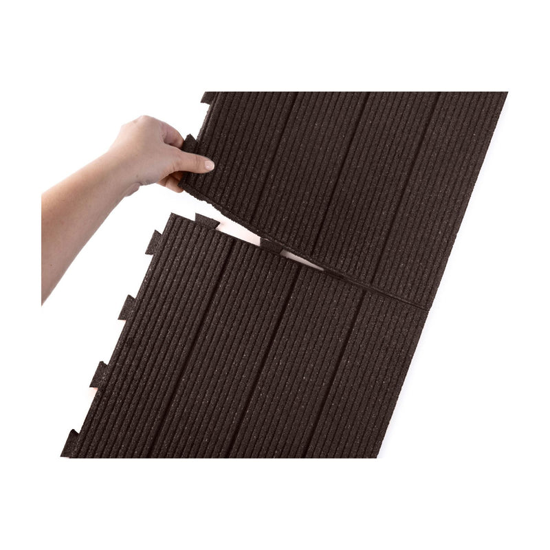 Linear Interlocking Rubber Paver Tile
