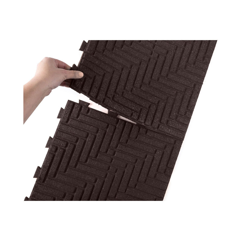 Herringbone Interlocking Rubber Paver Tile