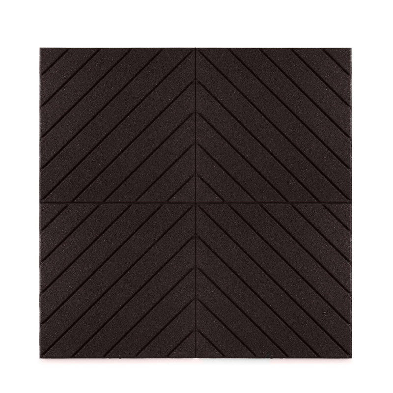 Slatted Interlocking Rubber Paver Tile