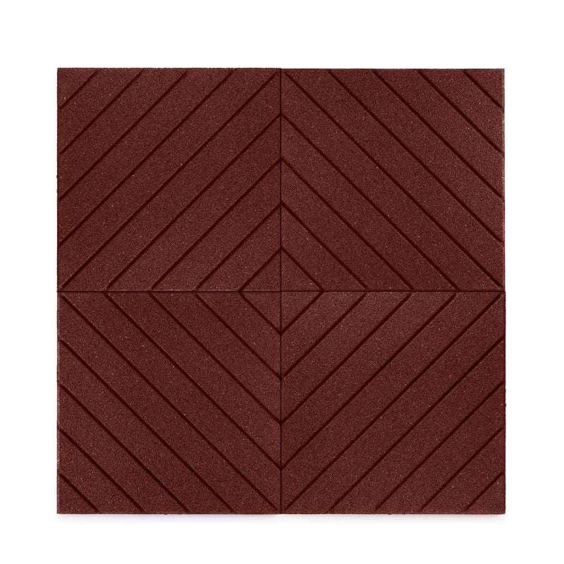 Slatted Interlocking Rubber Paver Tile