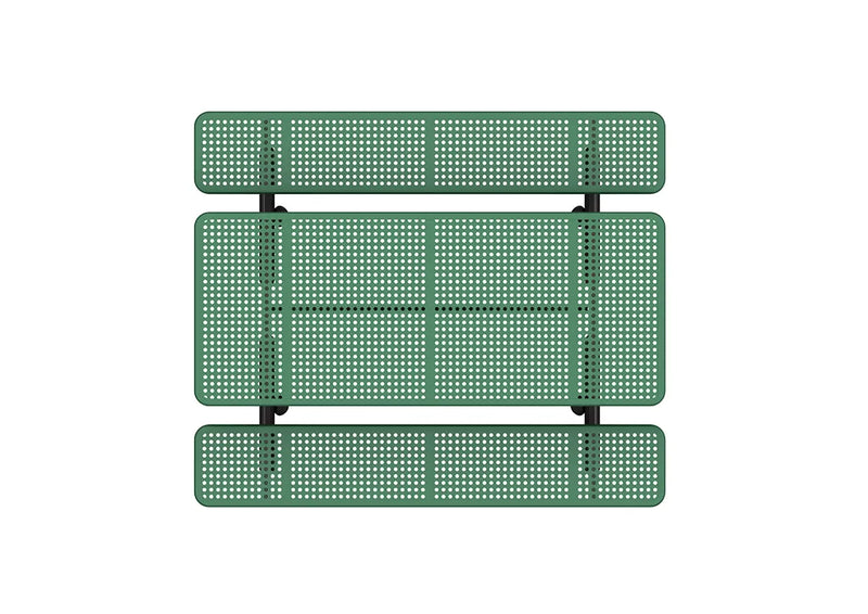 6′ Rectangular Commercial Picnic Table – Perforated Pattern