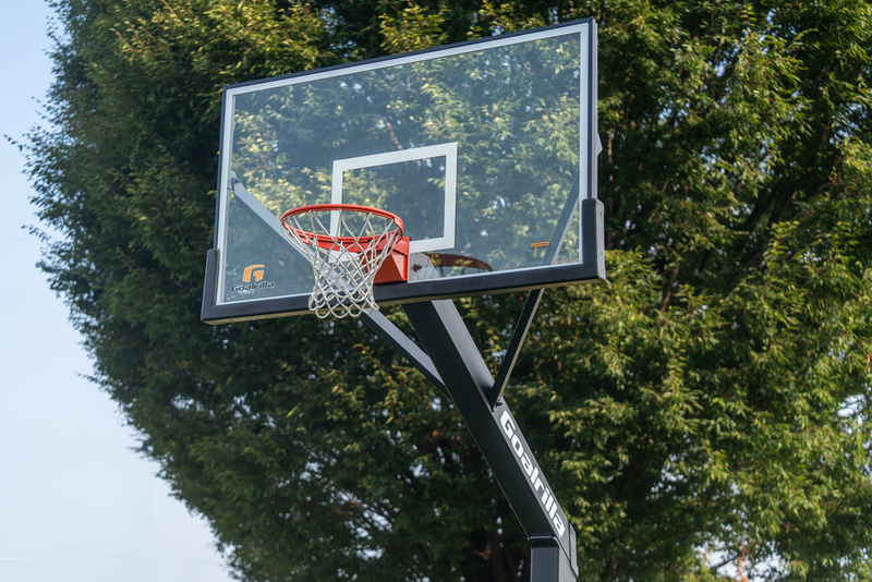 Fixed Height - 72" In-Ground with Glass Backboard