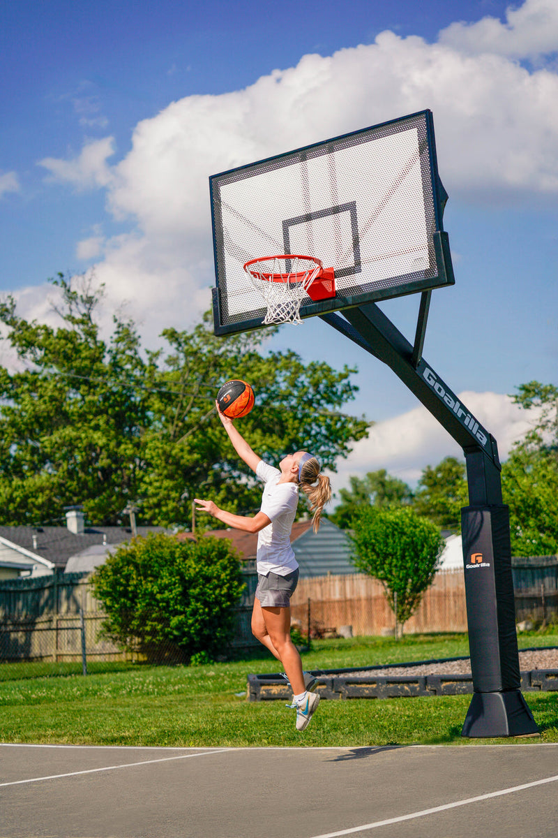 Fixed Height - 72" In-Ground with Perforated Steel Backboard