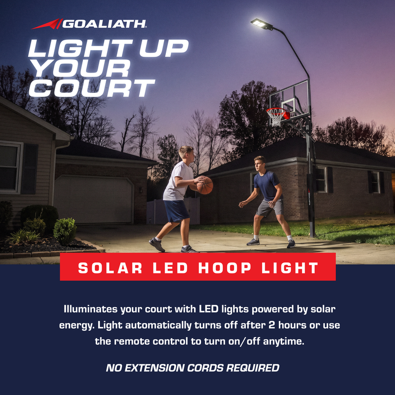 Solar LED Basketball Hoop Light - For Goaliath In-Ground Hoops
