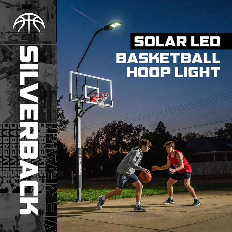 Solar LED Basketball Hoop Light - For Silverback In-Ground Hoops
