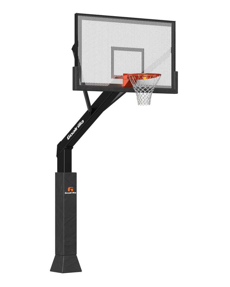 Fixed Height - 72" In-Ground with Perforated Steel Backboard