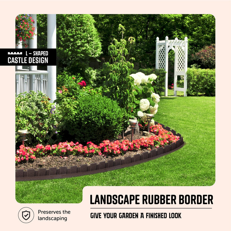 L shape Rubber Border - Castle