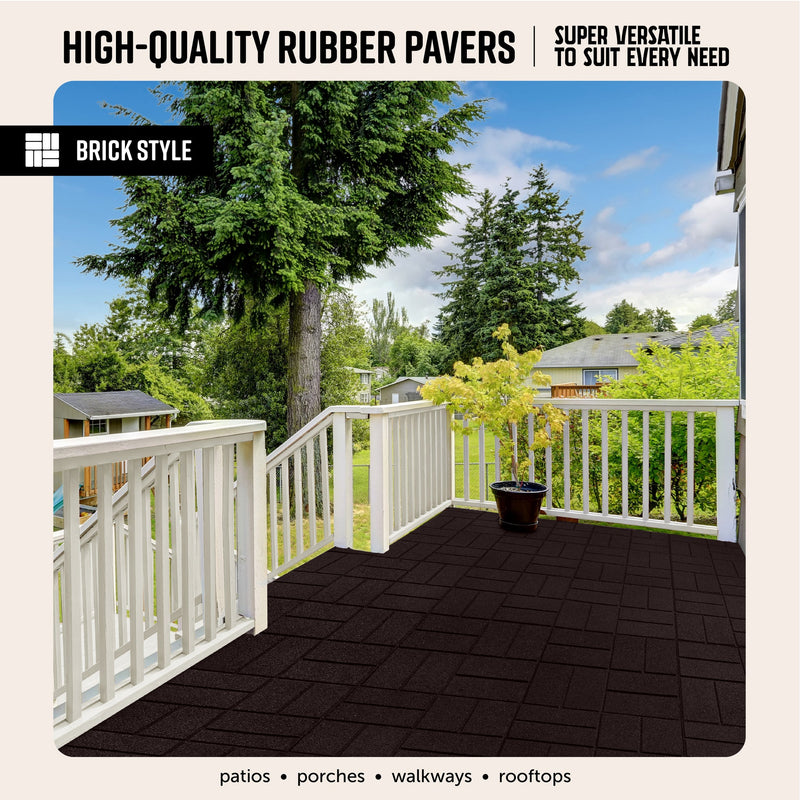 Brick Interlocking Rubber Paver Tile