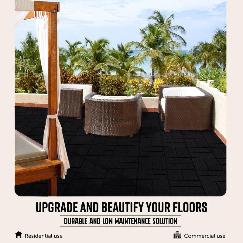 Brick Interlocking Rubber Paver Tile