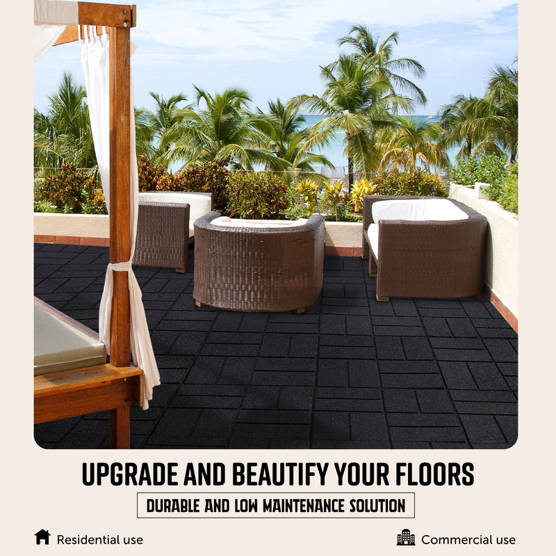 Brick Interlocking Rubber Paver Tile