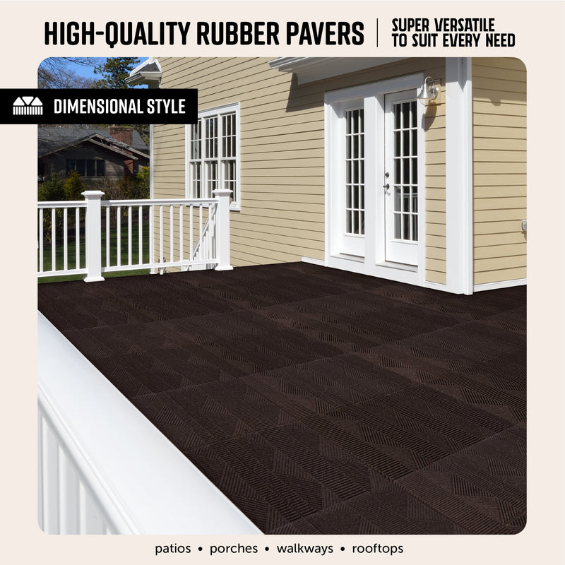 Aztec Interlocking Rubber Paver Tile