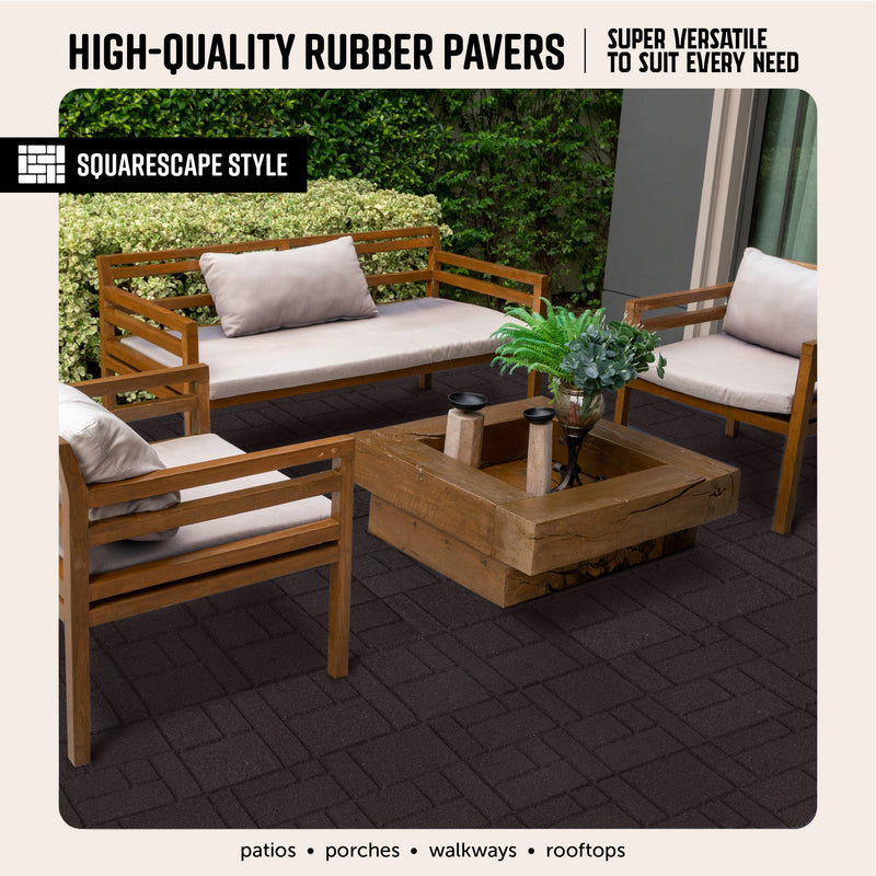 SquareScape Interlocking Rubber Paver Tile