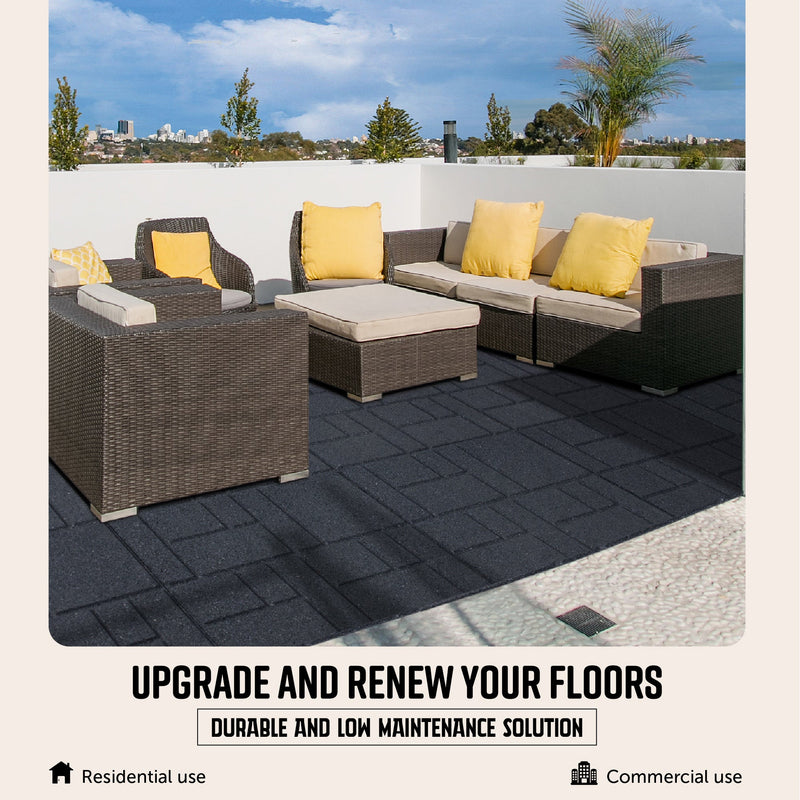 SquareScape Interlocking Rubber Paver Tile
