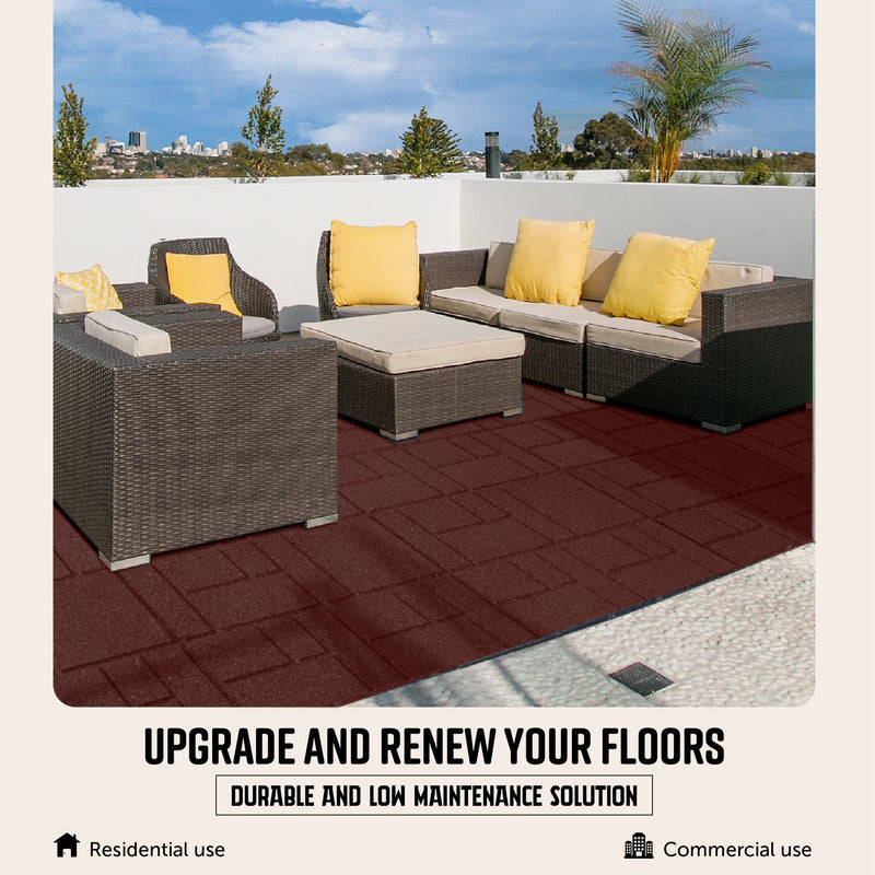 SquareScape Interlocking Rubber Paver Tile