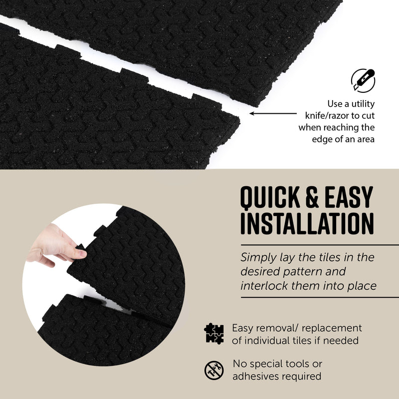 Windmill Interlocking Rubber Paver Tile