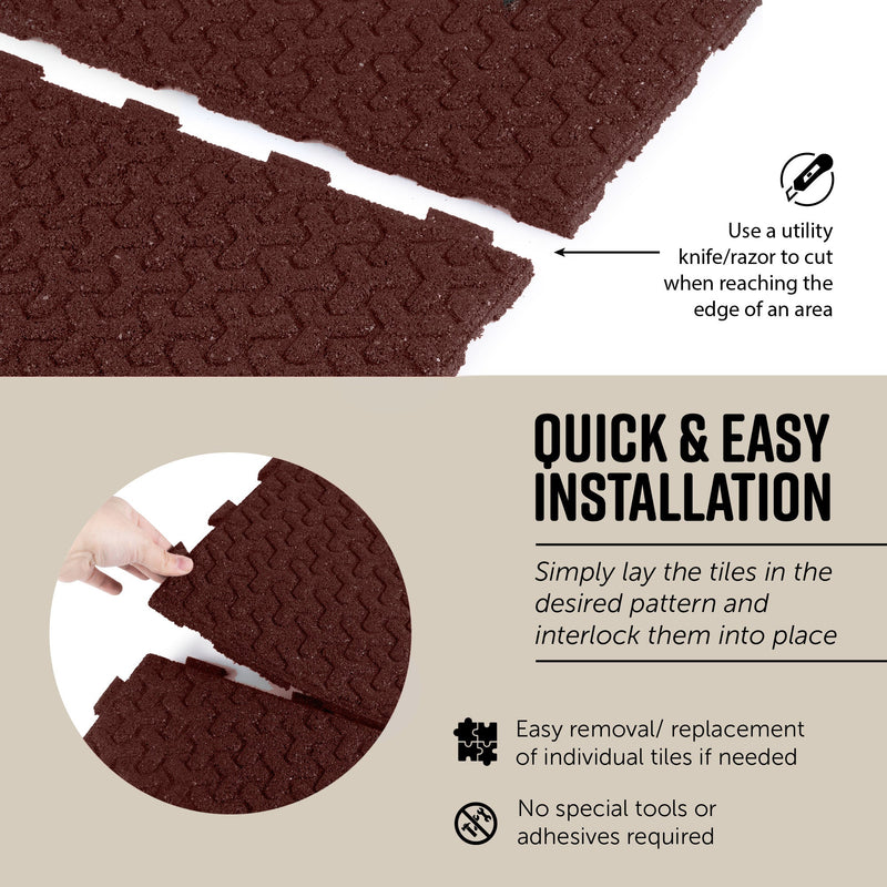 Windmill Interlocking Rubber Paver Tile