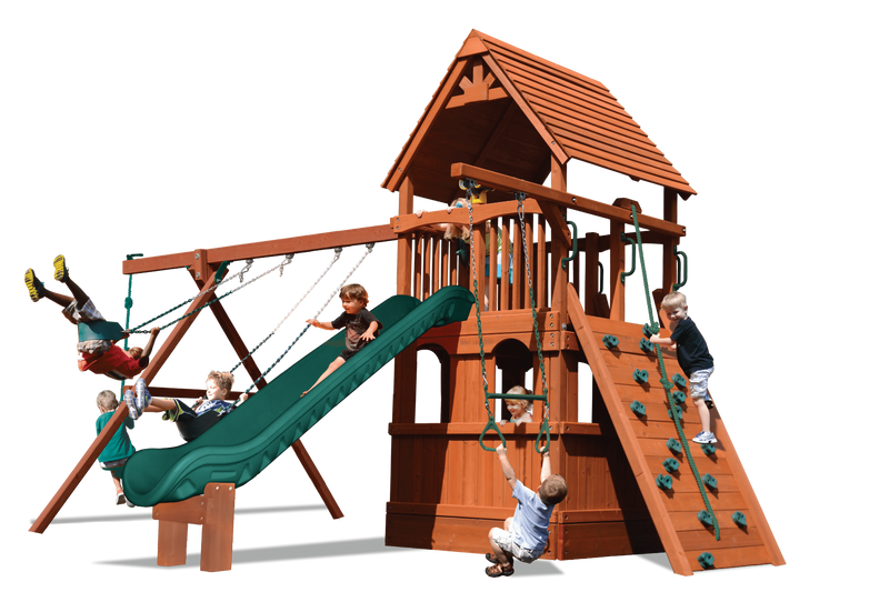 Turbo Deluxe Fort w/Lower Level Playhouse