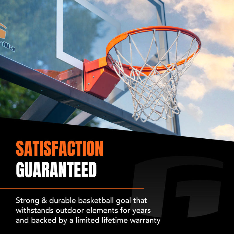 Fixed Height - 72" In-Ground with Glass Backboard