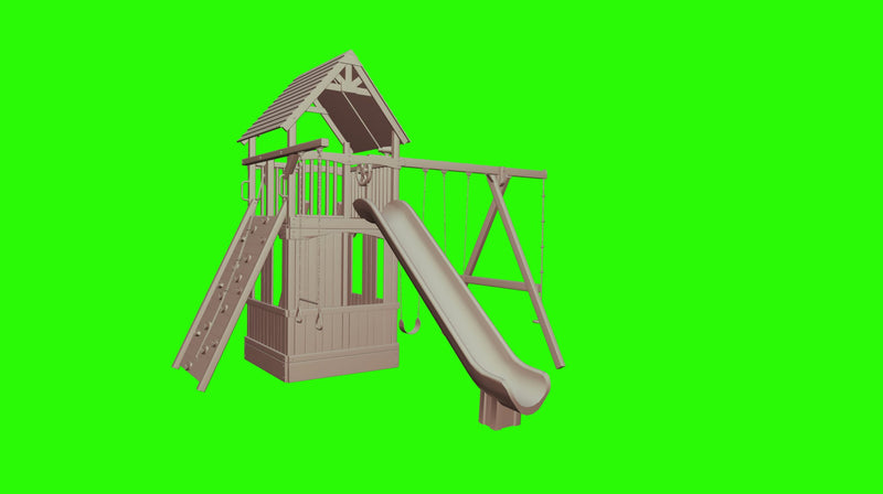 Supreme Fort with Lower Level Playhouse