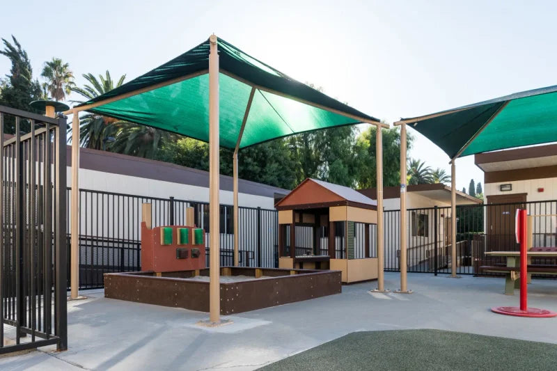 Square Shade Shelter with 12 feet high Entrance Height
