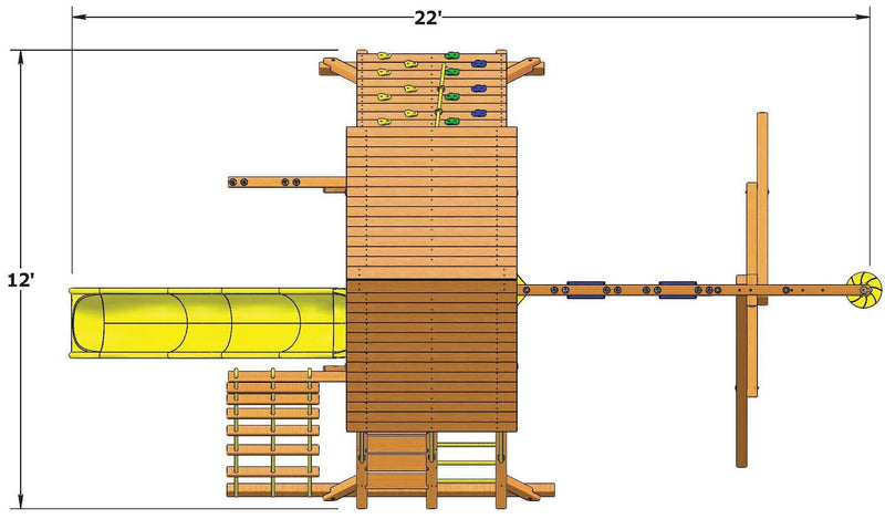 Original Playcenter Combo 2 w/ Wood Roof