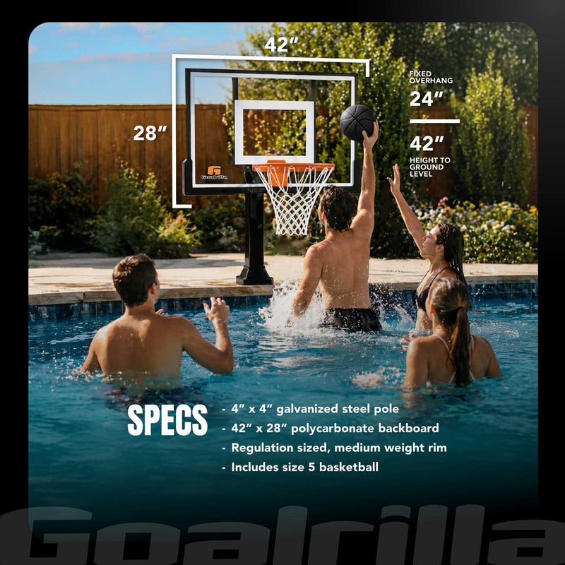 Hydro Dunk - 42" Poolside Basketball Hoop