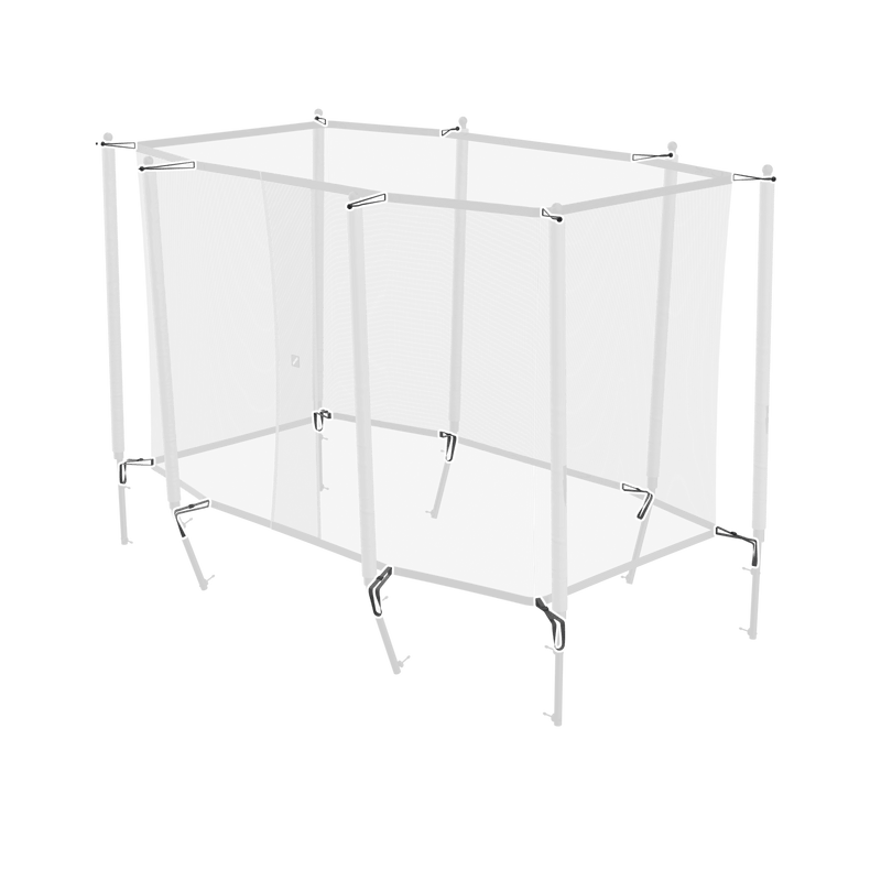 Net attachment strap and bungee set for ACON 13/16 HD enclosure